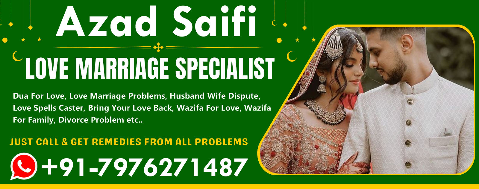 World Famous Maulana Azad Saifi +91-7976271487